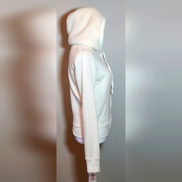 Authentic American Heritage Ivory Fleece Lined Hoodie Juniors Size Medium - Picture 6 of 7